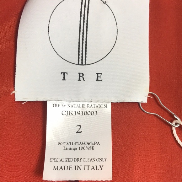 Tre by Natalie Ratabesi The Venus Jacket in Rust NWT Size 2 - Picture 7 of 9